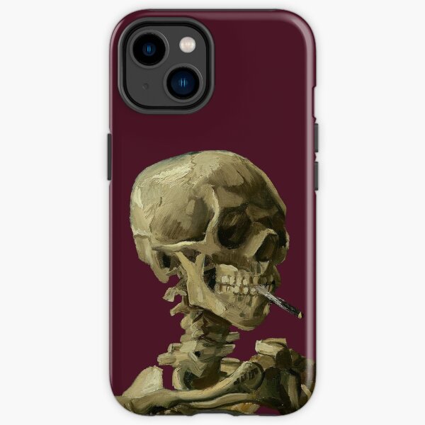 Skull of a Skeleton with Burning Cigarette, Vincent Van Gogh iPhone Tough Case