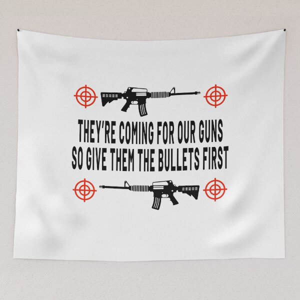 Item preview, They're Coming For Our Guns-Social / Political Design designed and sold by GuitarZan's.