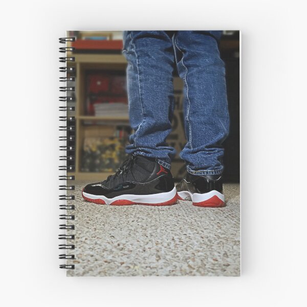 Item preview, AJ 11 Bred Sneaks Portrait on Feet designed and sold by RCPphotography.