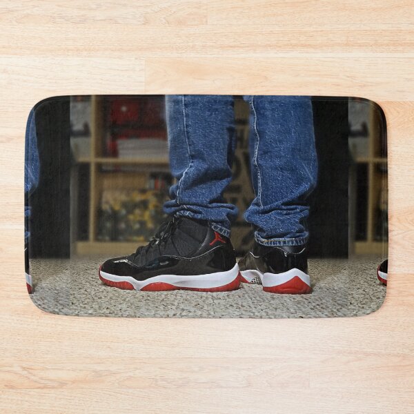 Item preview, AJ 11 Bred Sneaks Portrait on Feet designed and sold by RCPphotography.
