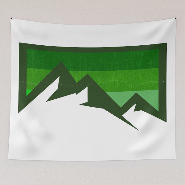 Item preview, retro green mountain designed and sold by pholange.
