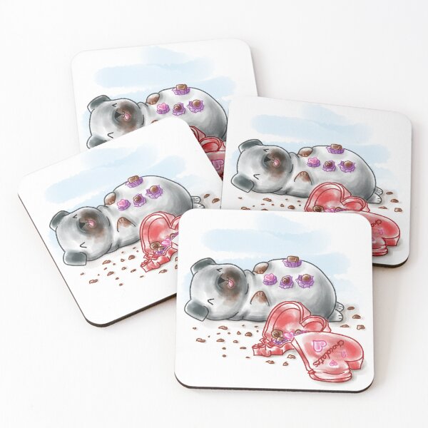Item preview, Black Pug Love Chocolates  designed and sold by Kimble & Co.