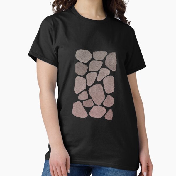 Stones pattern rose Classic T-Shirt