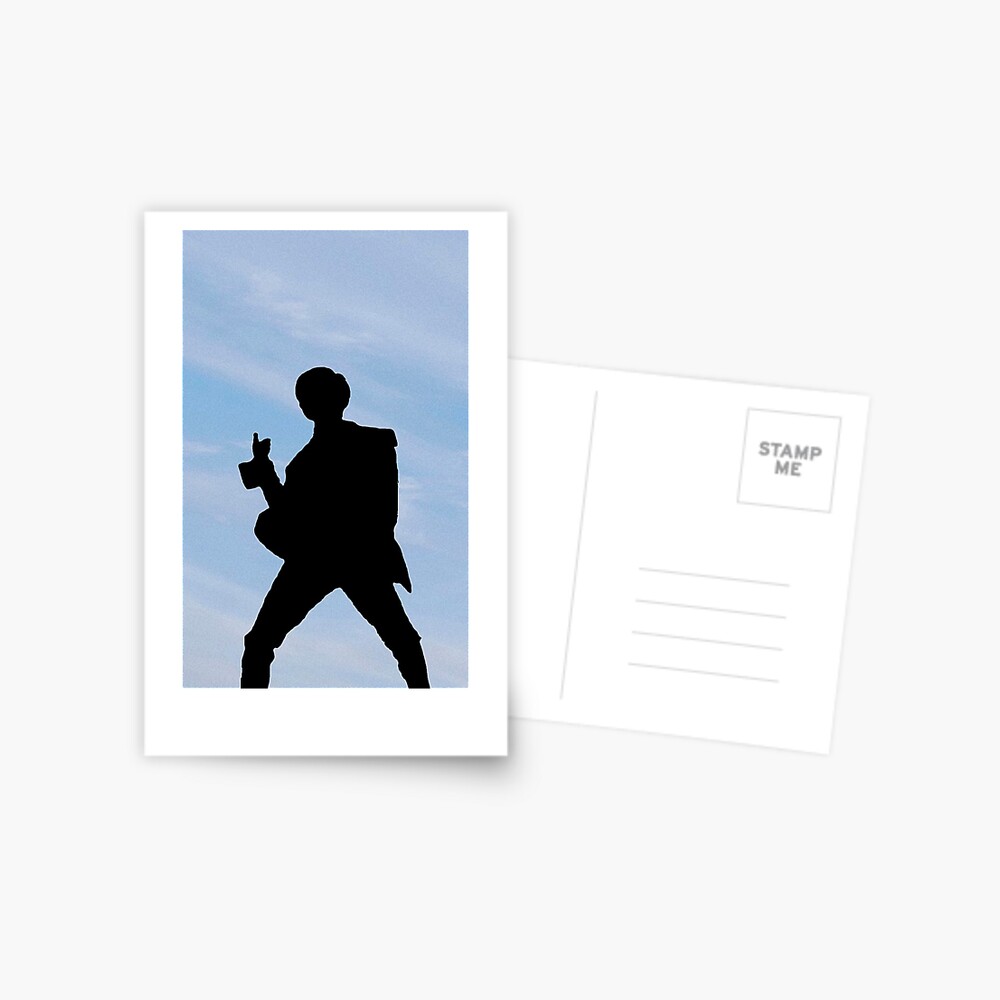 Carte Postale Idee Taemin Silhouette Contre Le Ciel Bleu Par Hawkite Redbubble
