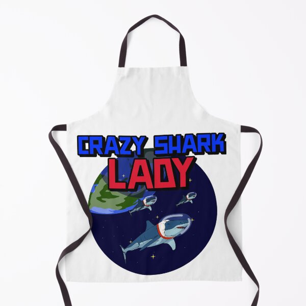 Item preview, Crazy Shark Lady Funny Design designed and sold by Xrizen Designs.