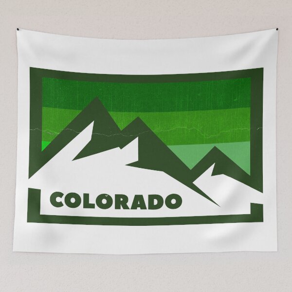Item preview, colorado retro green mountain designed and sold by pholange.