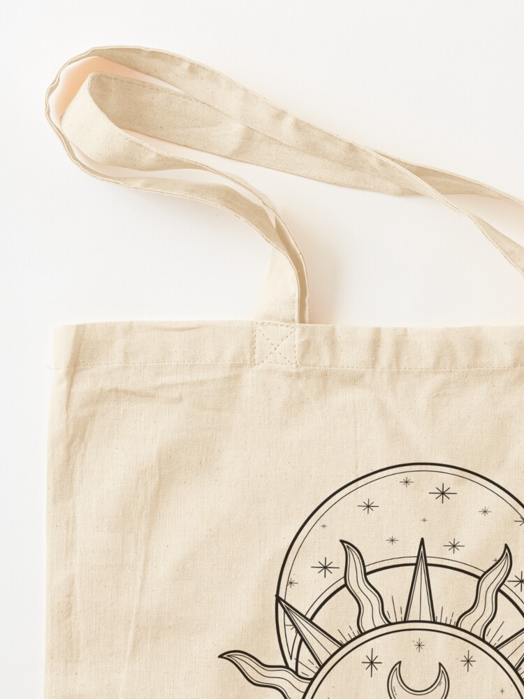 Moon Tote Bag, Natural Beige Tote Bag, La Lune Accessories, Celestial,  Tarot, Shopping Bag