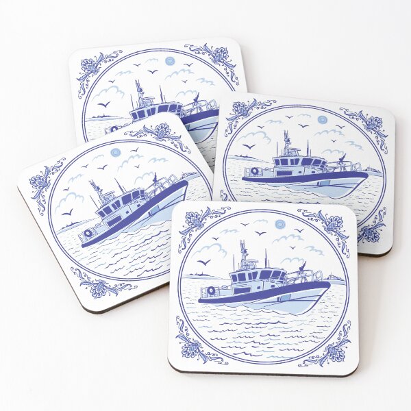 Item preview, Coast Guard Blue and White Pottery - RBM designed and sold by AlwaysReadyCltv.