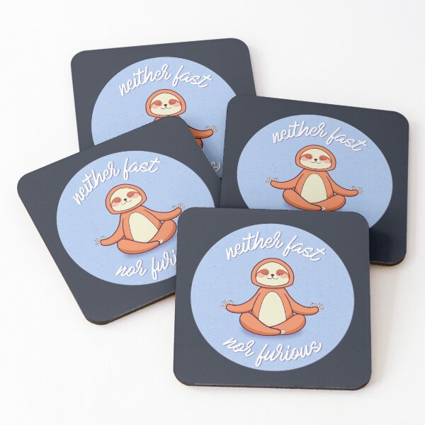 Item preview, Neither Fast Nor Furious Sloth - Blue designed and sold by petinmypocket.