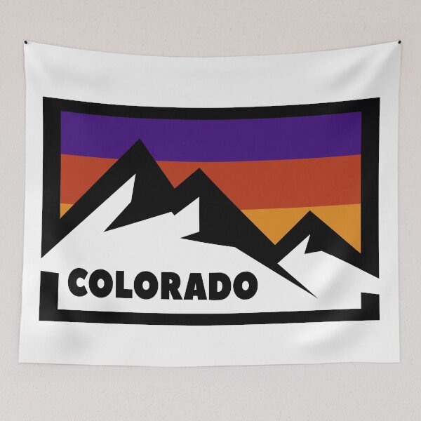 Item preview, colorado retro mountain sunset designed and sold by pholange.