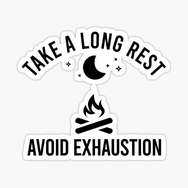 Aperçu de l'œuvre Prenez un long repos | Dnd 5e créée et vendue par DatDragonShop.