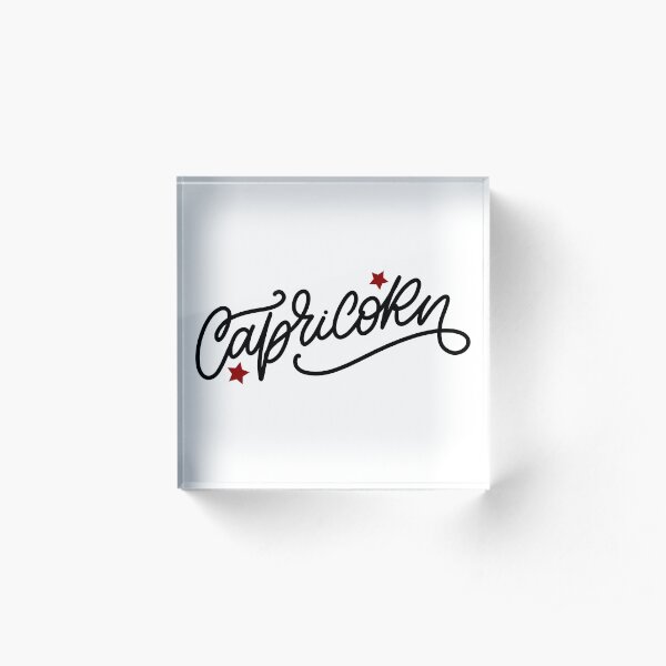 Capricorn Acrylic Block