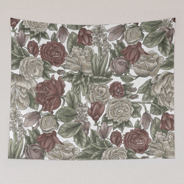 Item preview, Flowers white background designed and sold by agakubish.