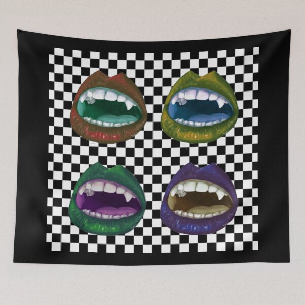 Item preview, Checkered_Vampire_Lips  designed and sold by ddArtski.
