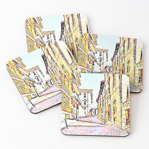 Item preview, L'Aquila: glimpse of a street designed and sold by Giuseppe Cocco.