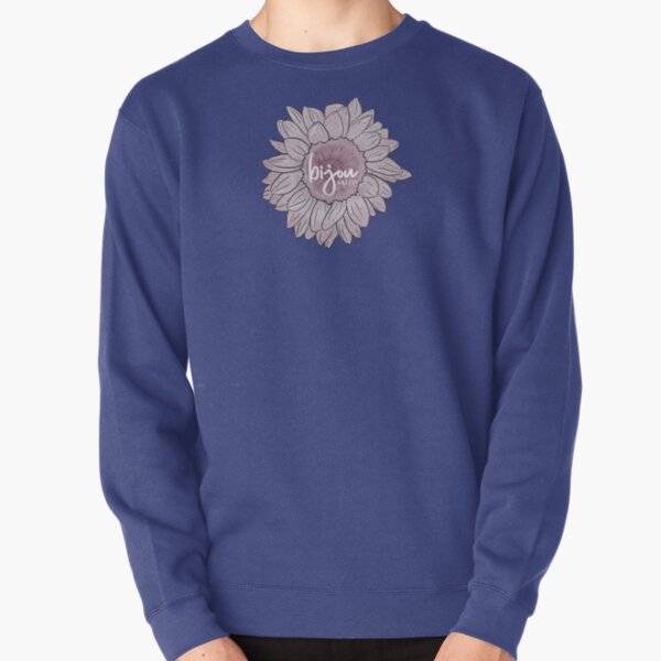 Bijou Salon Purple Sunflower logo Pullover Sweatshirt