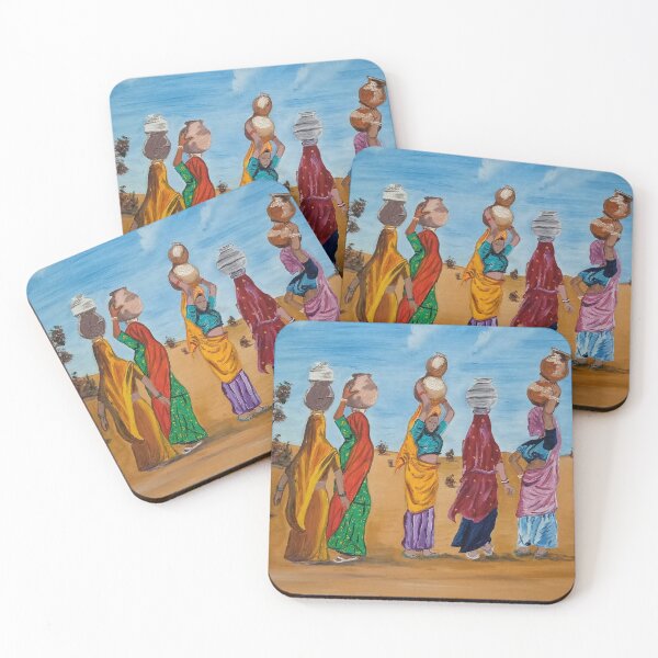Item preview, Indian women painting designed and sold by Abha-Hues.