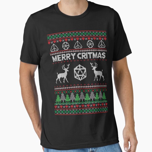 Item preview, Merry Critmas DND Ugly Sweater - DND designed and sold by Nimazu.