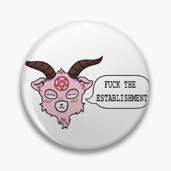 Item preview, Chibi Satanist F*CK THE ESTABLISHMENT designed and sold by Ninneko.