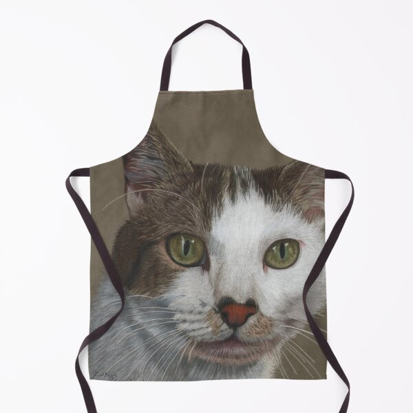 Green eyed cat Apron