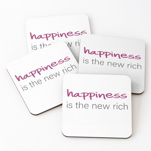 Item preview,  happiness is the rich / quote for women designed and sold by ANOMIC ⭐⭐⭐⭐⭐.