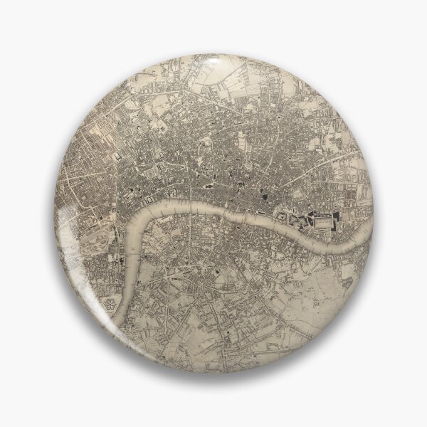 Item preview, London Map, 1827 by John Greenwood designed and sold by nextstepdesigns.