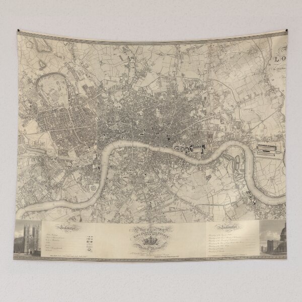 Item preview, London Map, 1827 by John Greenwood designed and sold by nextstepdesigns.