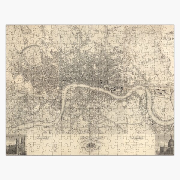 Artikel-Vorschau von London-Karte, 1827 von John Greenwood, designt und verkauft von nextstepdesigns.