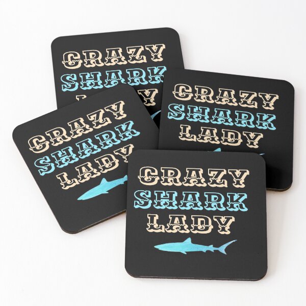Item preview, Crazy shark lady - funny christmas gift   designed and sold by AYACHI90.
