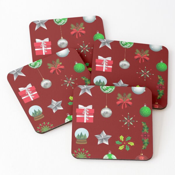 Item preview, Deep Red Christmas Decorations designed and sold by BhARTi Taylor.