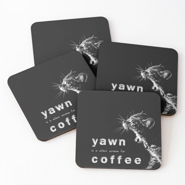 Item preview, Yawn is a silent scream for coffee  designed and sold by urban-color.