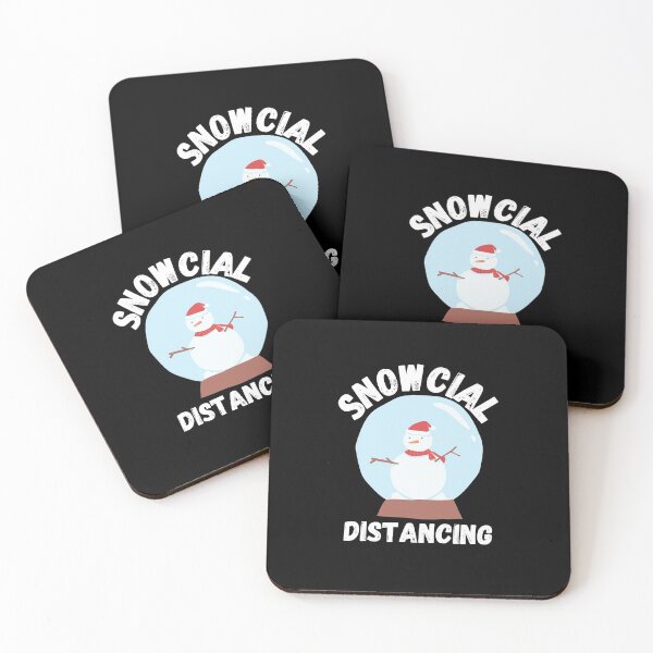 Item preview, Copy of Snowcial Distance Christmas 2020 Snowglobe designed and sold by TeesForNerds.