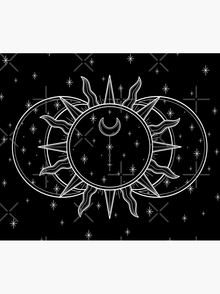 Celestial Sun and Moon and Stars by katieharperart