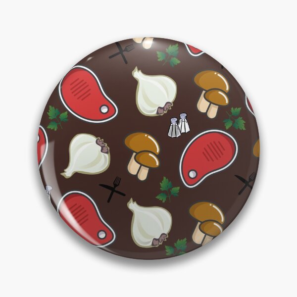 Item preview, BBQ Pattern with Steaks Mushrooms Garlic designed and sold by SimplePickUps.