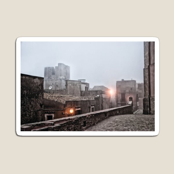 Item preview, Erice pueblo siciliano en la niebla designed and sold by Eros Suà.