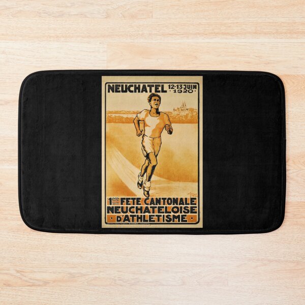 Item preview, retro neuchatel ere fete cantonale dathletisme vintage reclame designed and sold by CorasPosters.