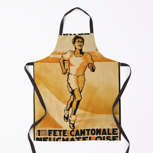 Item preview, retro neuchatel ere fete cantonale dathletisme vintage reclame designed and sold by CorasPosters.