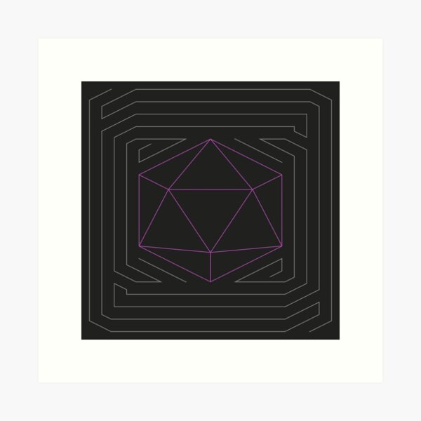 D20 Chevron Art Print