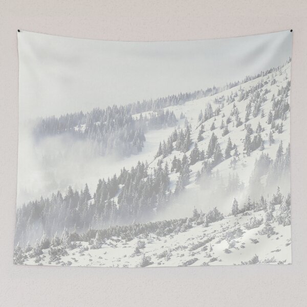 Item preview, Snow Mountains, Snowcial, Winter Scene designed and sold by mimosadesigns.