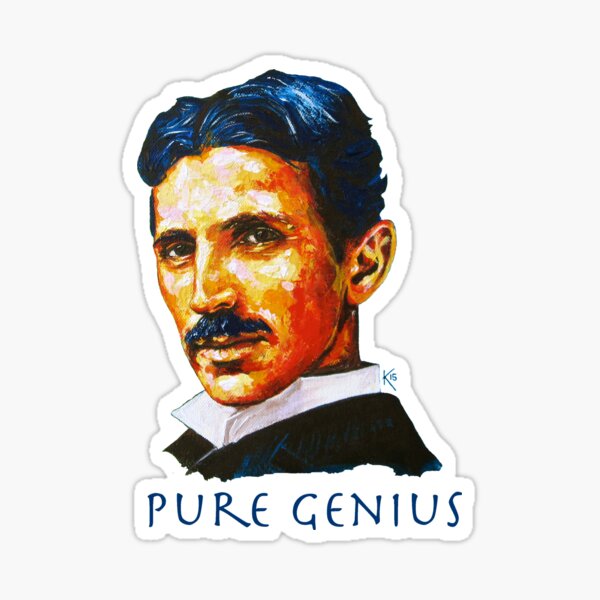 Nikola Tesla Tribute Sticker