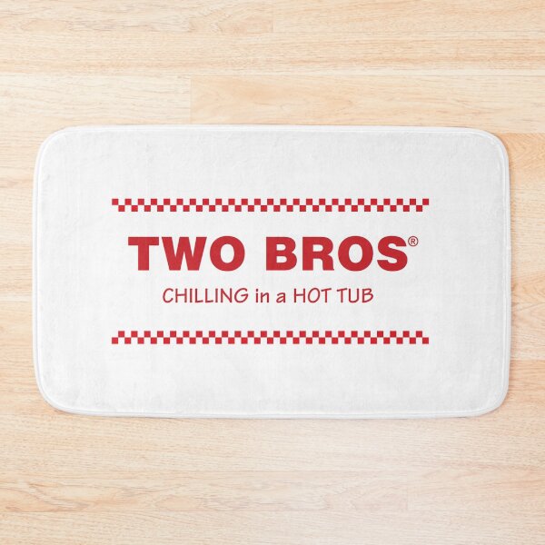 Item preview, Two Bros Chilling in a Hot Tub designed and sold by VonHafe.