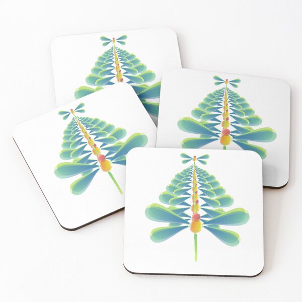 Item preview, Black dragonfly christmas tree farm  designed and sold by themora.