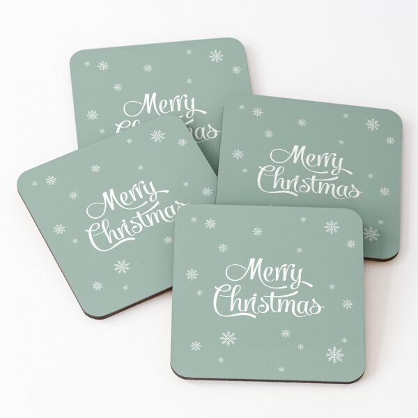 Item preview, Merry Christmas. Pale green Christmas designed and sold by Latte Design.