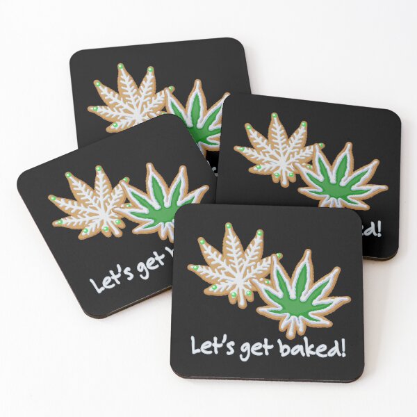 Item preview, Let's Get Baked Marijuana Leaf Christmas Cookies designed and sold by DesignCats.