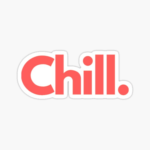 Item preview, Chill vibes two color sticker  designed and sold by MynameisRafe.