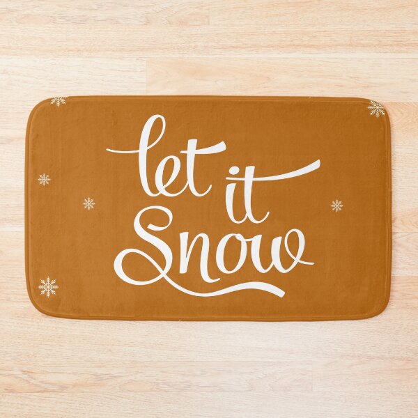 Item preview, Let it snow. Burnt orange Christmas designed and sold by Latte Design.