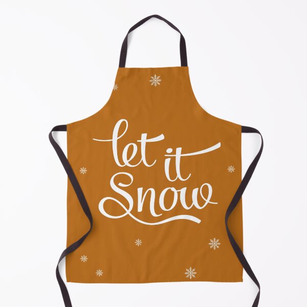 Item preview, Let it snow. Burnt orange Christmas designed and sold by Latte Design.