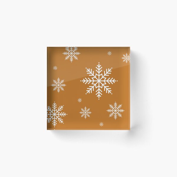 Item preview, Snowflake. Burnt orange Christmas designed and sold by Latte Design.