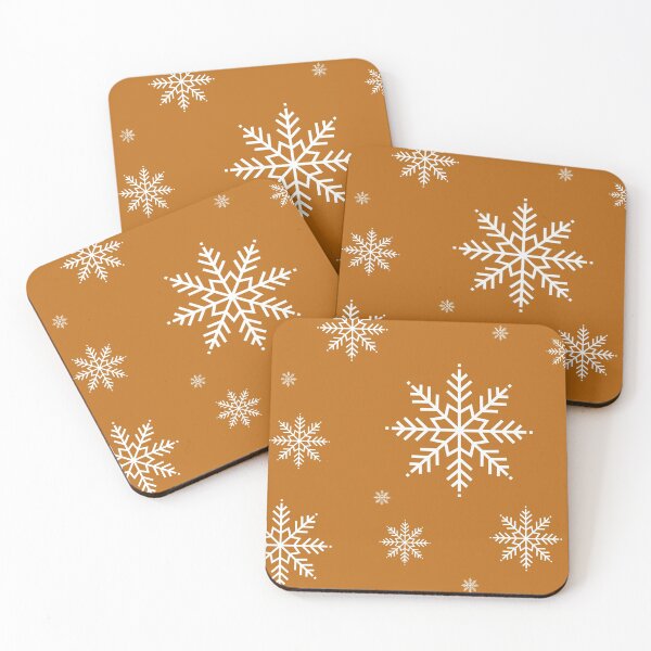 Item preview, Snowflake. Burnt orange Christmas designed and sold by Latte Design.