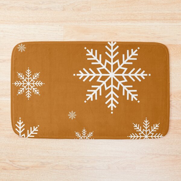 Item preview, Snowflake. Burnt orange Christmas designed and sold by Latte Design.